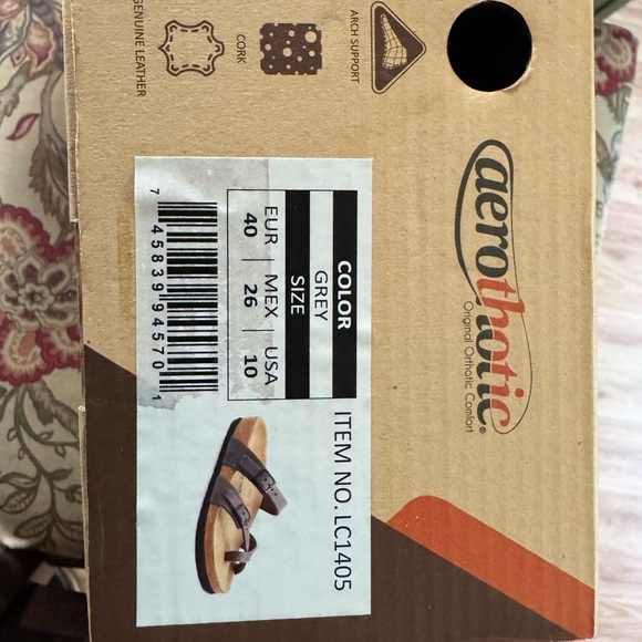 Aerothotic Suede Leather Sandals Size 40 - Picture 7 of 8